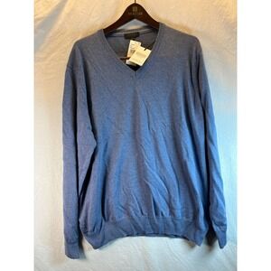Luxury Cashmere Sweater Saks Fifth Avenue Made In Italy V-neck Size‎ 3XL New